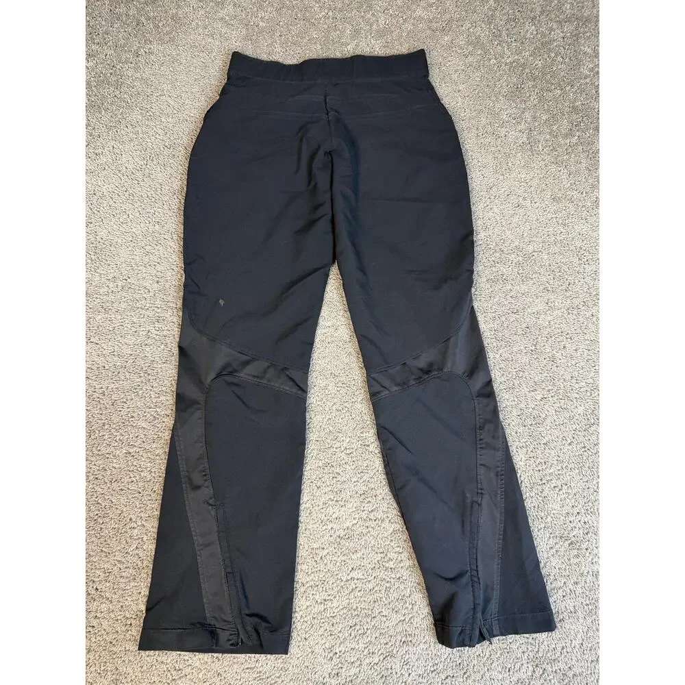 Nike Track Pants Womens Small Black Pull On Pockets Athleisure Running 31in
